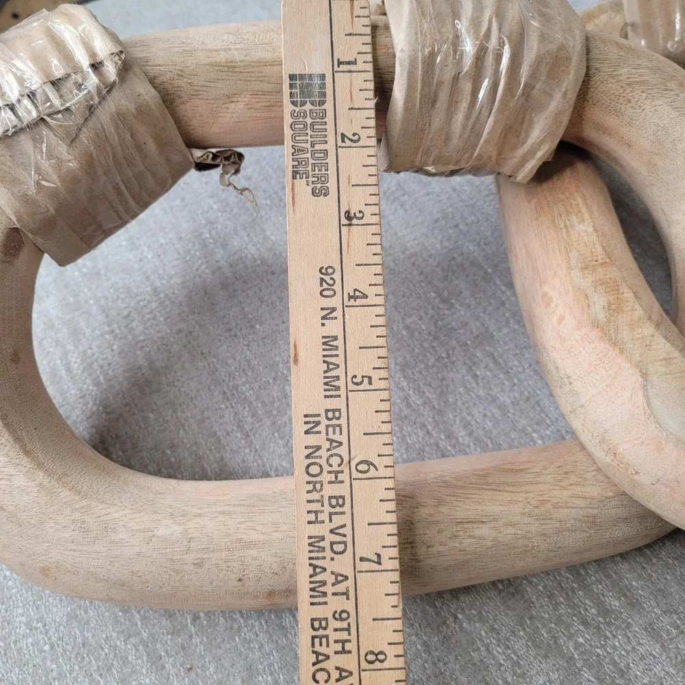 Pottery Barn Wood Chain Link Decor 44